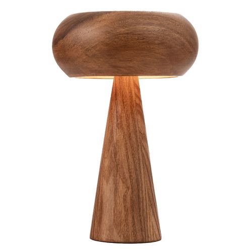 Lámpara de mesa en madera 24 x 36 cm