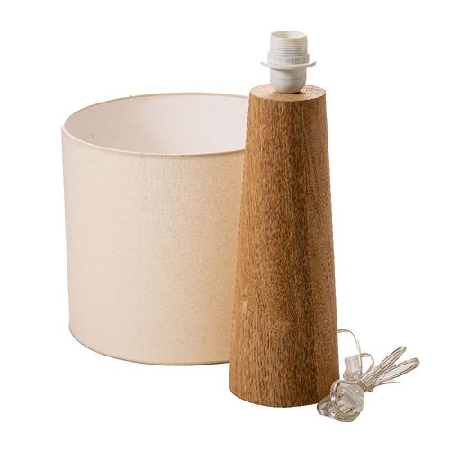 Lámpara de mesa en madera 28 x 57 cm
