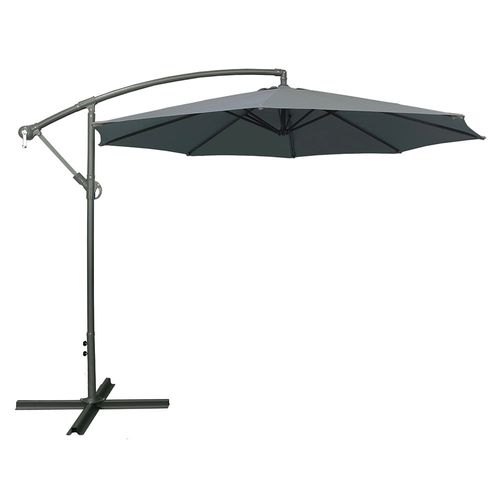 Sombrilla Descentrada 3 m Gris Oscuro