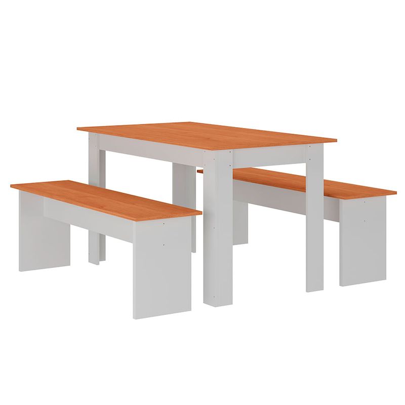 Juego-de-Comedor-Mesa---2-Bancos-Blanco-1