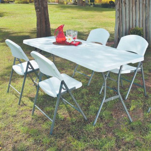 Silla Blanca Plegable 45x57x89 cm