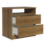 Mesa-de-Luz-2-Cajones-50-x-53-x-37-cm-Rustico-Blanco-2