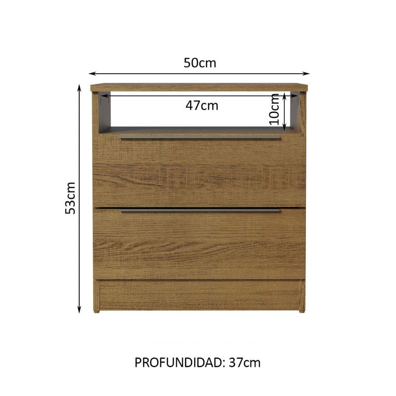 Mesa-de-Luz-2-Cajones-50-x-53-x-37-cm-Rustico-Blanco-1
