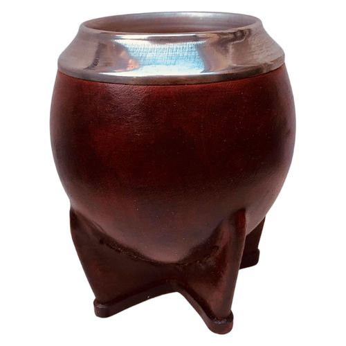 Mate Torpedo Calabaza Cuero Marrón