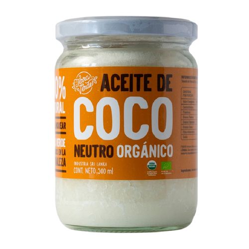 Aceite de Coco Neutro Orgánico TERRA VERDE 500 ml