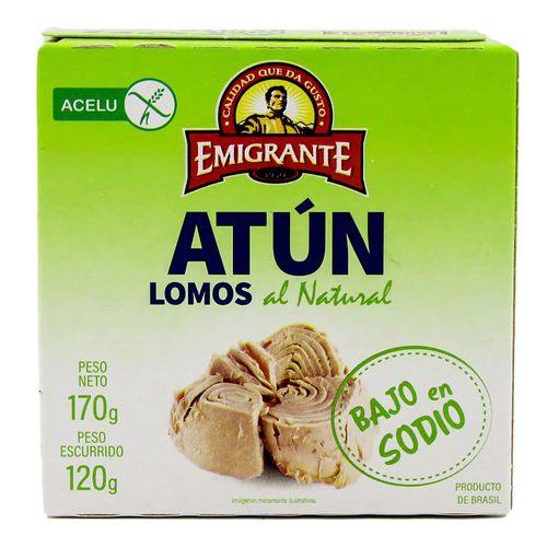 Atún Lomito Natural EMIGRANTE Bajo en Sodio 170 g
