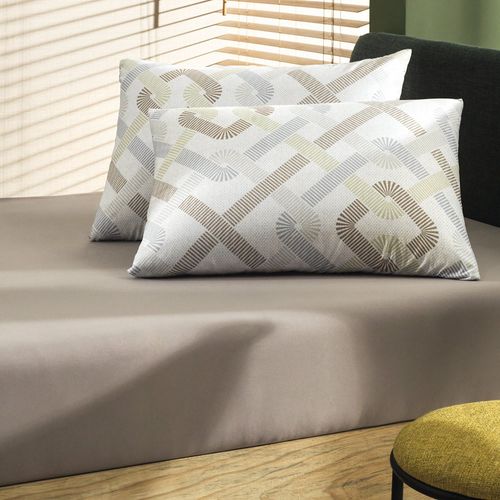 Juego de Sábanas Queen Toque de Seda Vichy