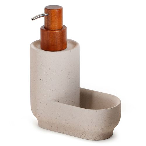 Dispensador de Jabón para Cocina en Cemento Gris Claro