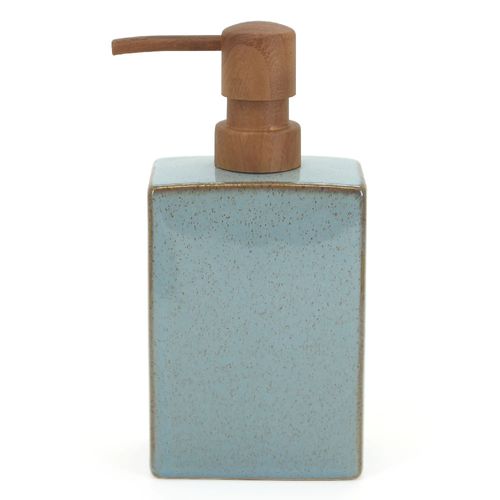 Dispensador de Jabón Cuadrado Azul Patinado