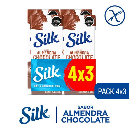 Bebida SILK chocolate 190 ml 4 x 3