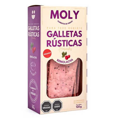 Galletas Rústicas Remolacha Moly 120 g