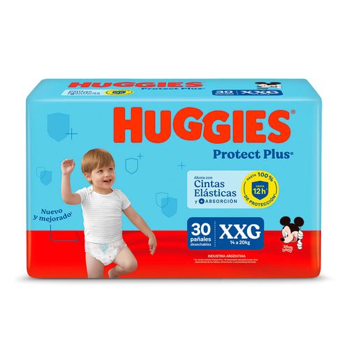 Pañal HUGGIES Prot Plus Jumbo XXG 30 un.