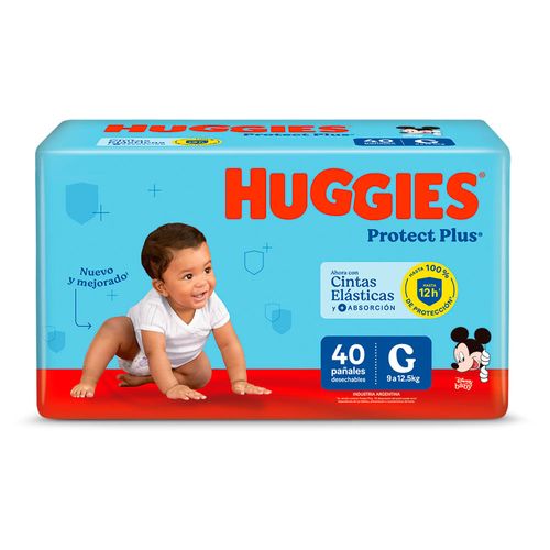 Pañal HUGGIES Prot Plus Jumbo g 40 un.