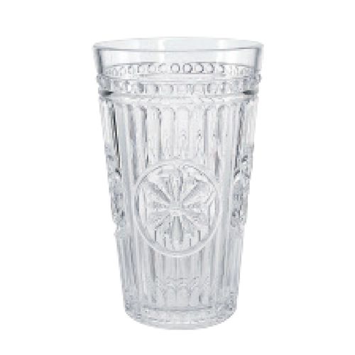 Vaso Acrílico Labrado Transparente 570 cc.