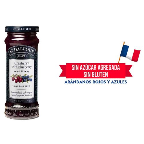 Mermelada ST. DALFOUR arándanos rojo-azul 284g