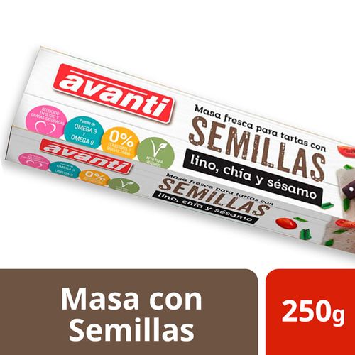 Masa AVANTI para tartas con semillas 250 g