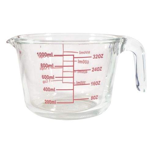 Jarra medidora 1 L vidrio