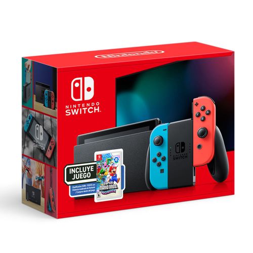 Consola NINTENDO Switch Neón Rojo Mario Wonder