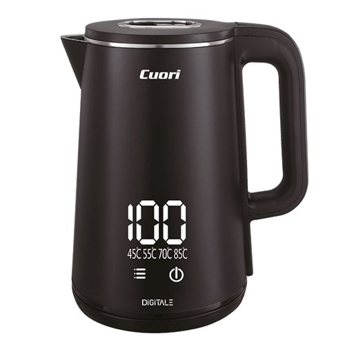 Jarra Eléctrica Digital CUORI Mod. O3490 Negra 1,8 L