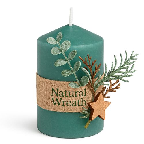 Vela de Navidad Led h10 Verde d75xh13 cm 208453c