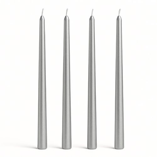 Vela x 4 un. Plateada Satinada 192 g 199308