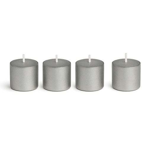Vela plateada satinada x 4 un. 172 g 199311