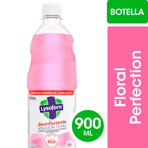 Limpiador Líquido Desinfectante de Superficies LYSOFORM Floral Perfection Botella 900 ml