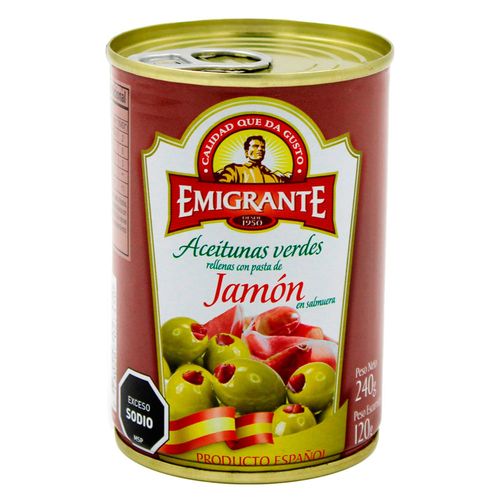 Aceitunas con Jamón EMIGRANTE 120 g