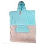 Poncho-Playero-Juvenil-90x75-cm-Combinado-Turqusea-Gris-0